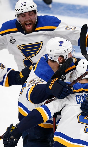 Gunnarsson lifts Blues to 3-2 overtime victory, their first-ever win in a Stanley Cup Final